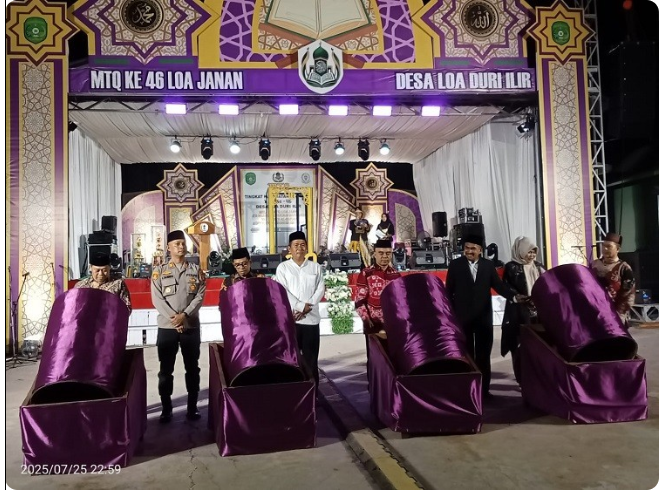 Akhmad Taufik Hidayat Buka MTQ Ke 46 Tingkat Kecamatan Loa Janan