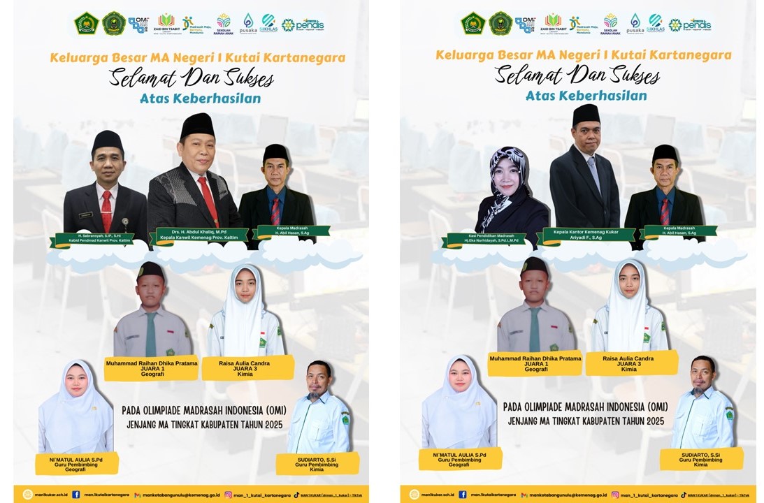 Madrasah, Orang Tua, Guru, Bersatu Antar Siswa Raih Prestasi