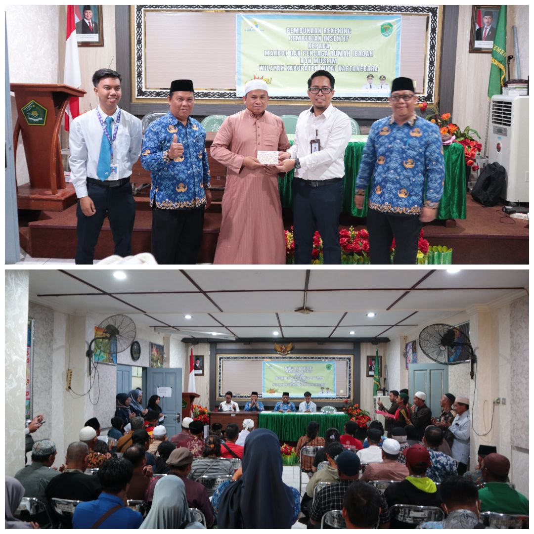 Kemenag Kukar Permudah Akses Insentif Marbot dan Penjaga Rumah Ibadah