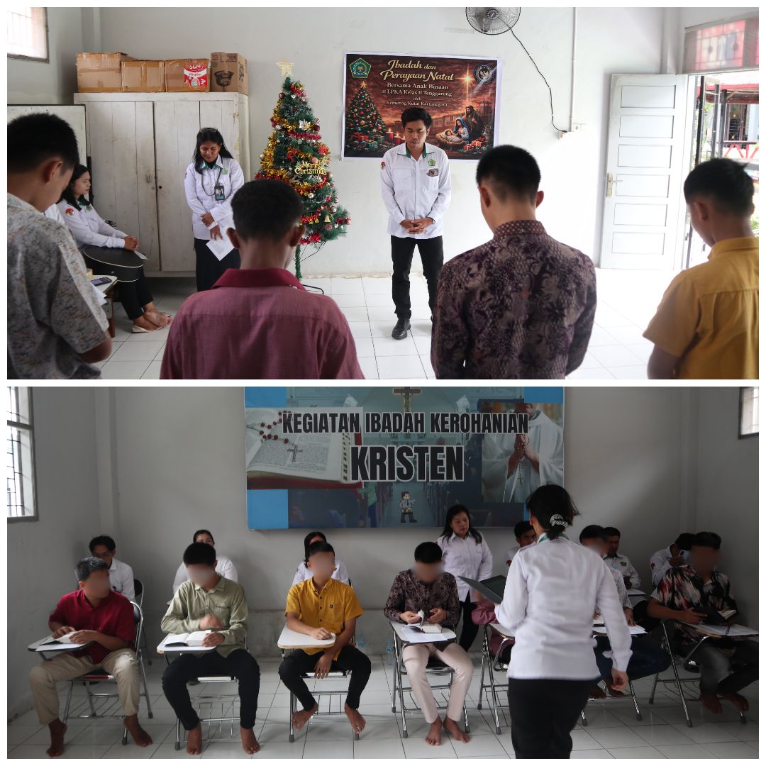 Penyuluh Agama Kristen Kemenag Kukar Gelar Ibadah di LPKA Kelas II Tenggarong